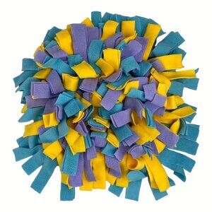 Colorful Interactive Snuffle Mat for Dogs, Enrichment, Size S, 18inx18in